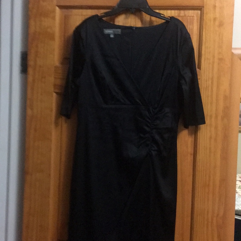 An evening black dress